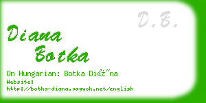 diana botka business card